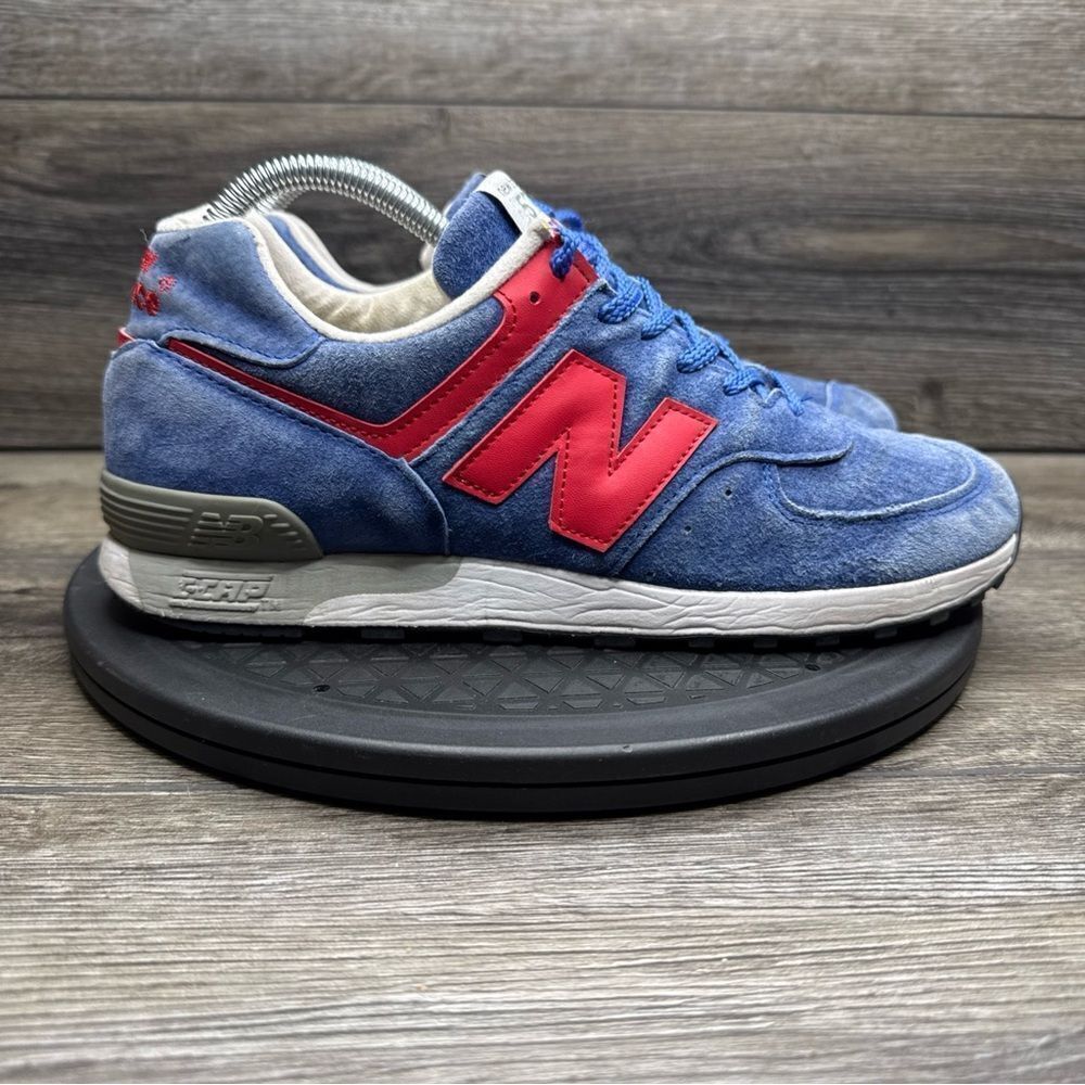 New Balance 576 Mens Size 7.5 D Royal Blue Red Athletic Sneakers M576SBR UK